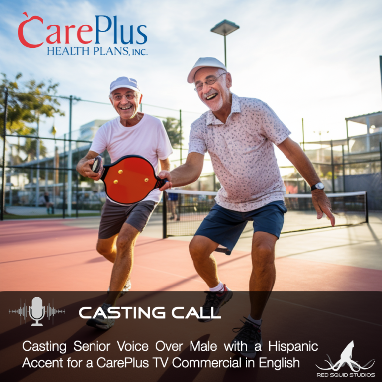 Casting Voice Over Male with a Hispanic Accent for a CarePlus TV