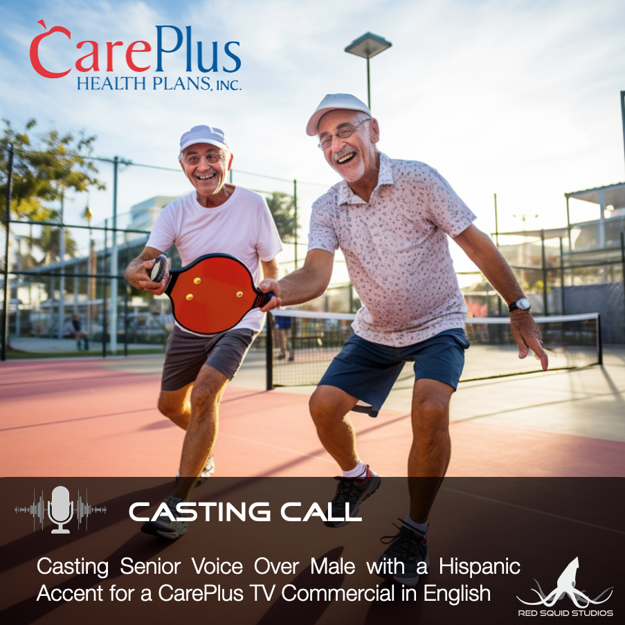 Casting Voice Over Male with a Hispanic Accent for a CarePlus TV Commercial in English